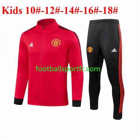 Manchester United Enfant Ensemble Vestes d'entrainement Rouge 2023-2024
